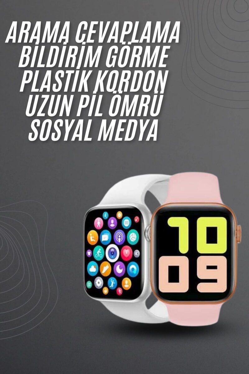 Yeni Model Akıllı Saat Dokunmatik Ekran Unisex Amoled Ekran 44 mm - Görsel 2