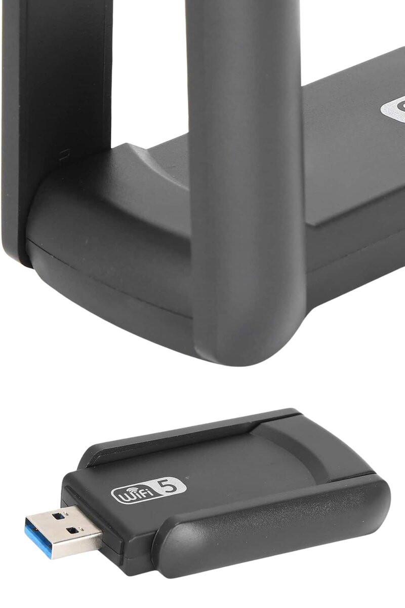 Mbps Wifi Alıcı Kablosuz Wifi Adaptörü Çift Band Çift Antenli - Görsel 3
