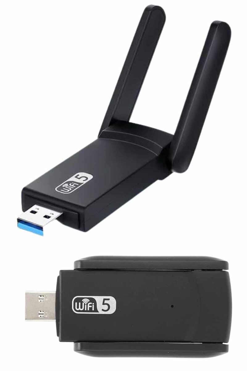Mbps Wifi Alıcı Kablosuz Wifi Adaptörü Çift Band Çift Antenli - Görsel 4