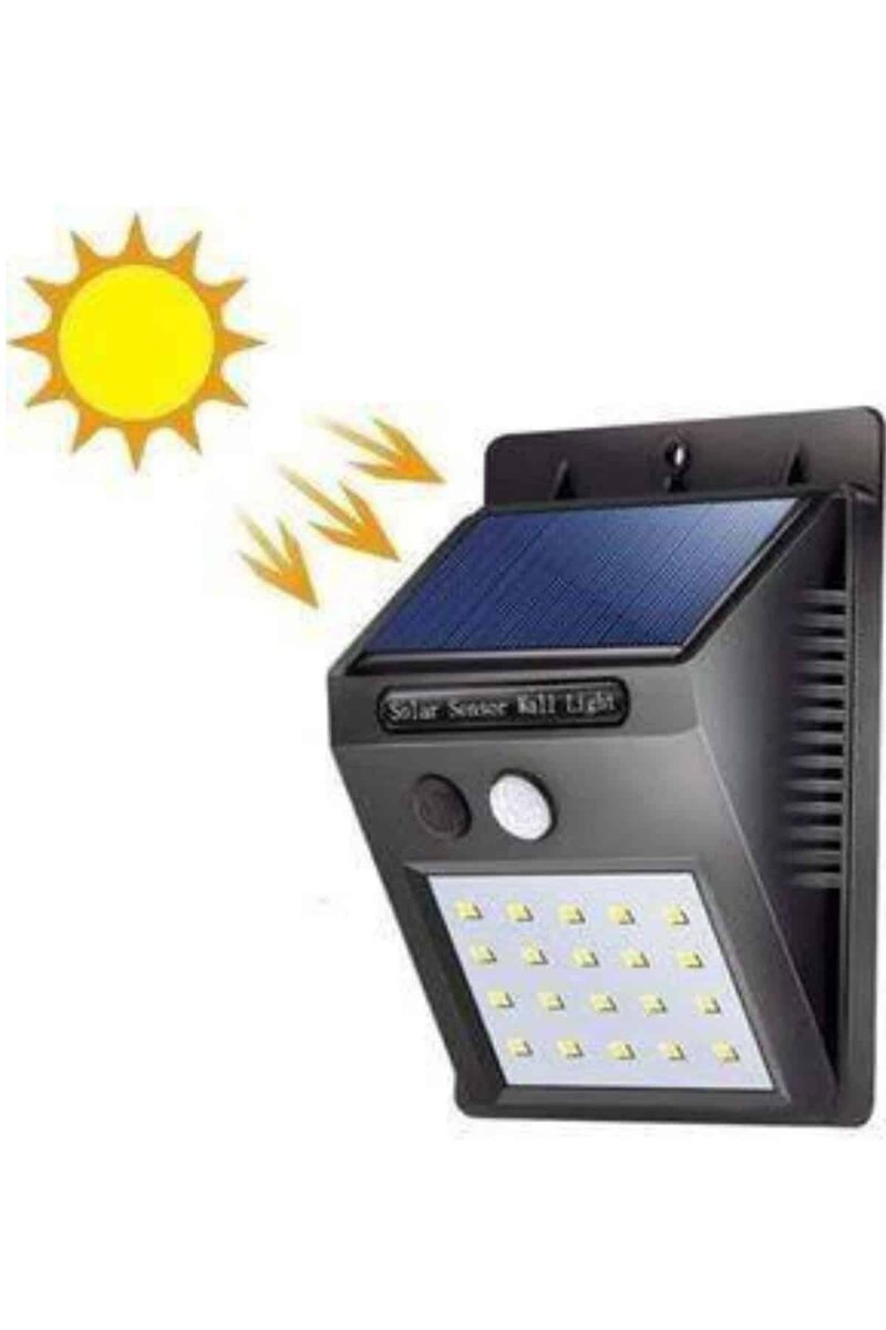 Bahçe Aydınlatması Güneş Enerjili Led Işık Lamba Sensörlü Dekoratif - Görsel 2