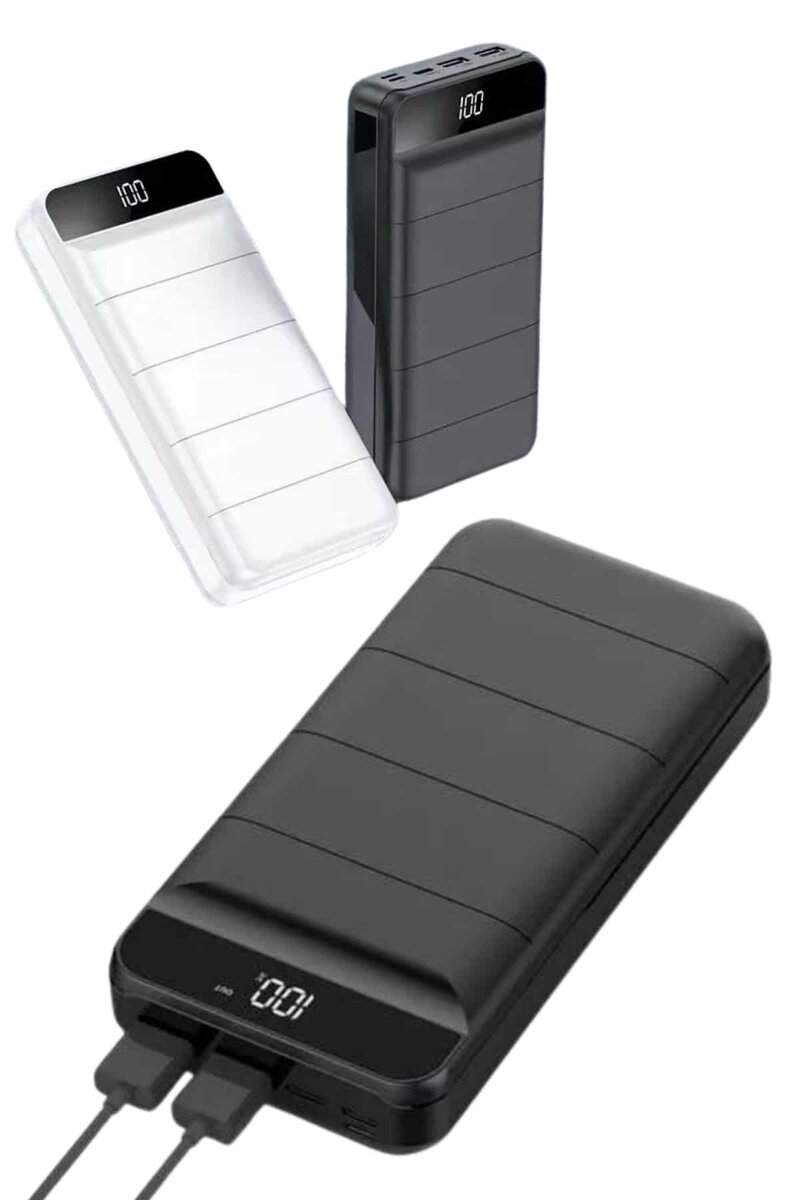 50.000 Mah Powerbank Turbo Hızlı Led Göstergeli Android İOS Uyumlu Taşınabilir Askılı - Görsel 4