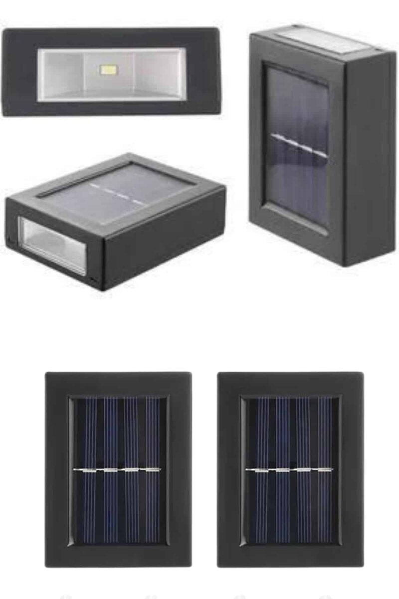 Solar Güneş Enerjili Çift Taraflı Duvar Lambası Çift Taraflı Duvar Lamba Güneş Enerjili - Görsel 3