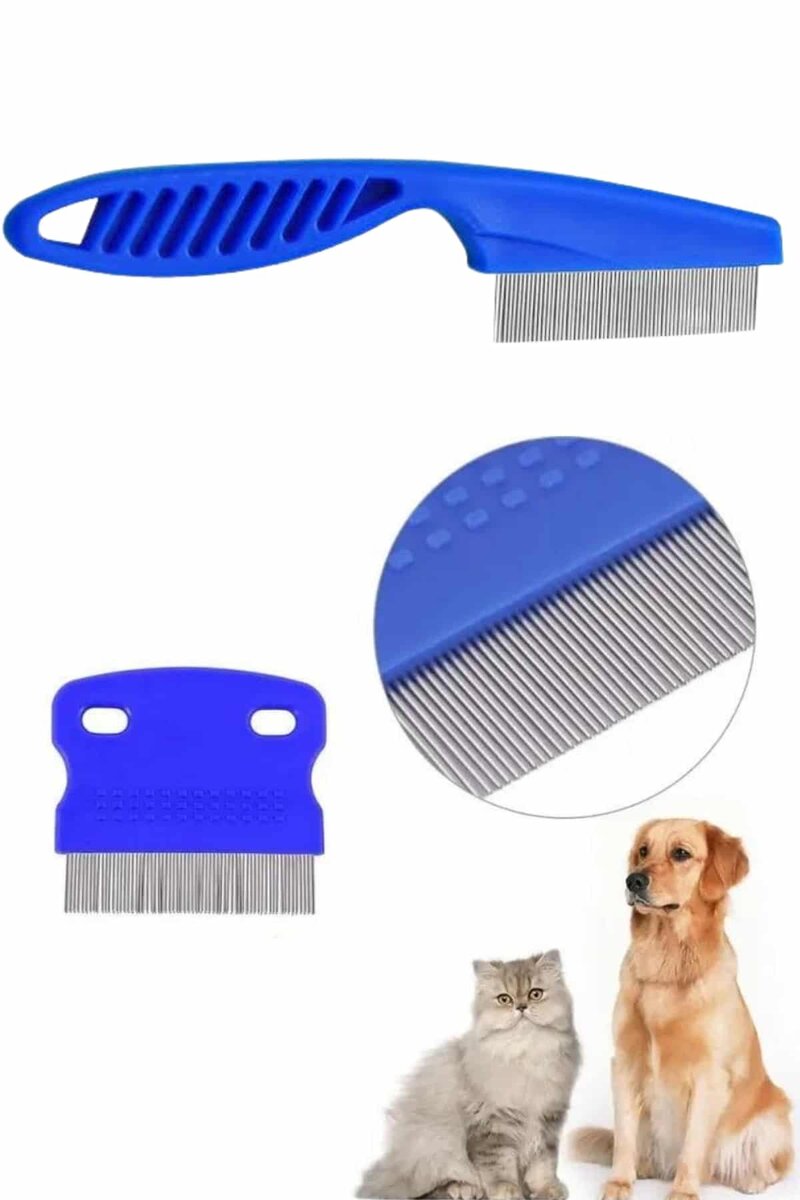 4'lü Bit Evcil Hayvan Tarak Seti Kedi Köpek Bit Tarak Seti Pire Tarağı - Görsel 4