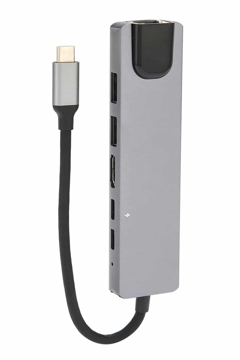 8 Port Çoklayıcı Macbook Ile Uyumlu Çoğaltıcı Type-C dönüştürücü TF SD kart - Görsel 5
