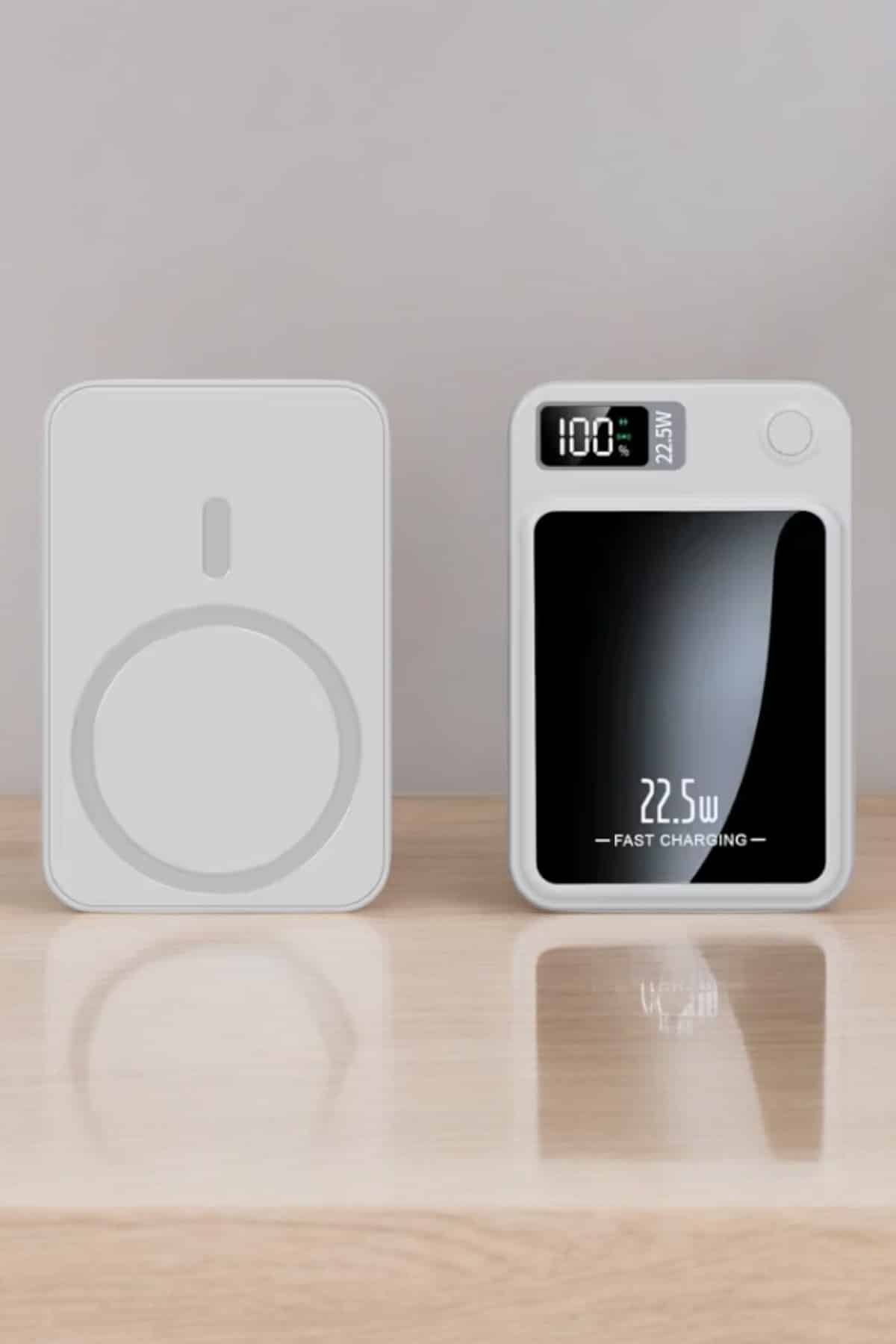 iOS Uyumlu 22.5W Hızlı Şarj Magsafe Powerbank Dijital Göstergeli 10.000 mAh - Görsel 5