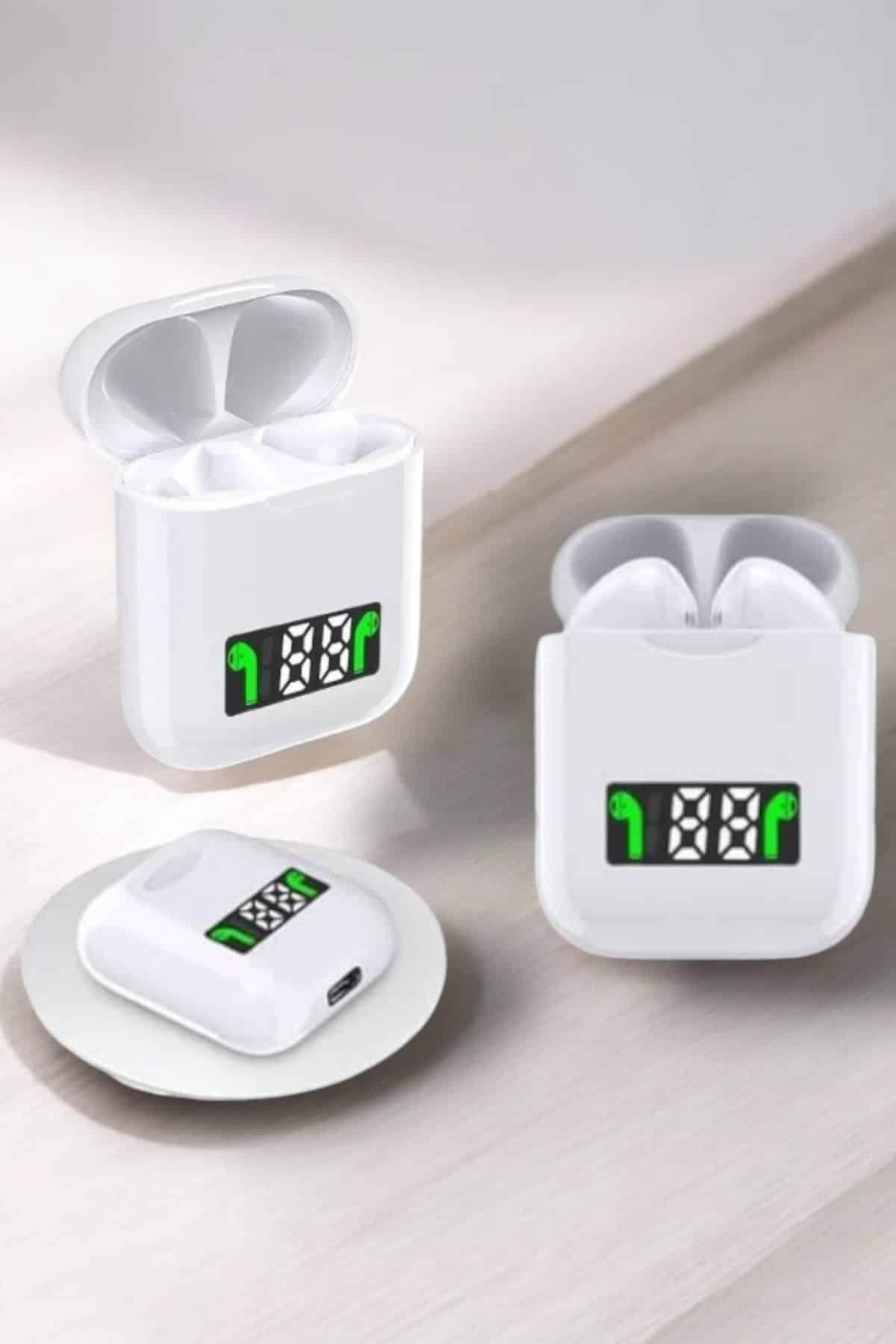 Kablosuz Müzik Keyfi Sunan LED Şarjlı TWS Bluetooth Kulaklık - Görsel 2