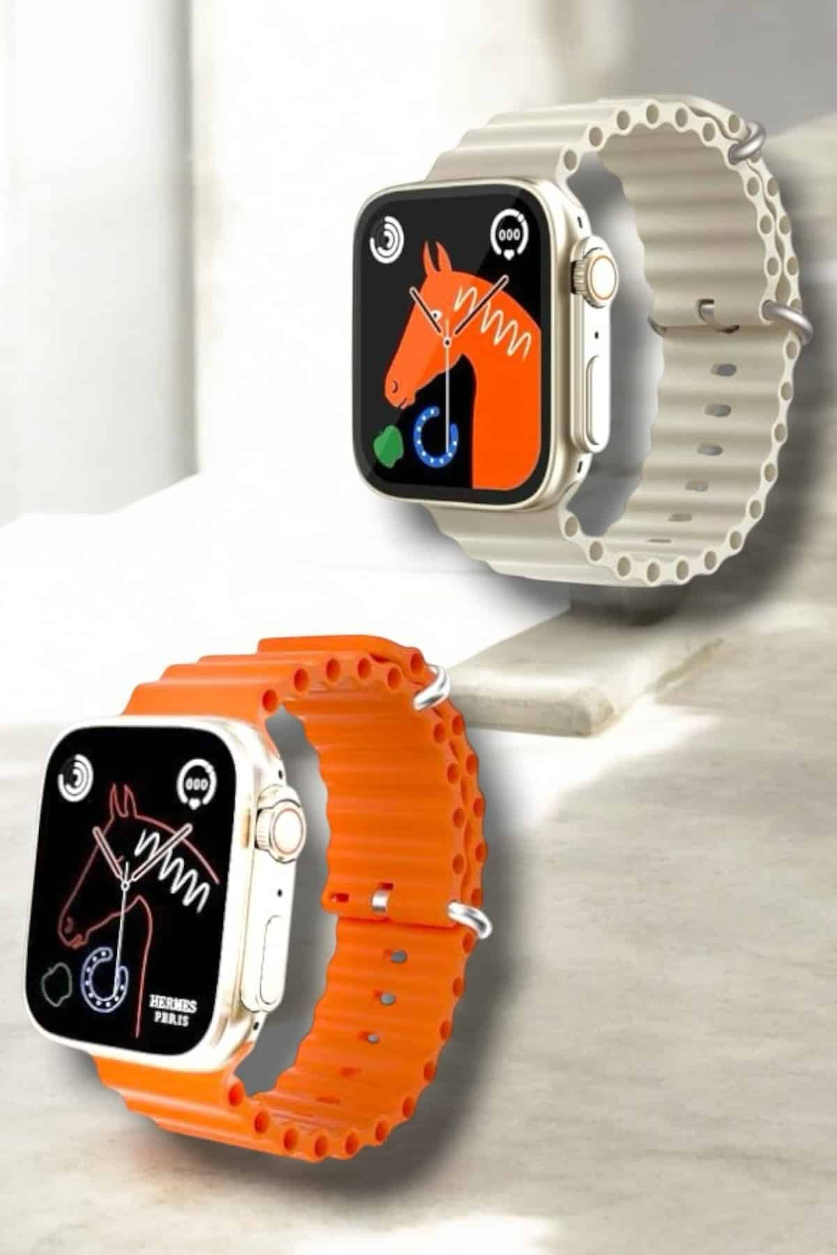 49MM Ekranlı, Kan Basıncı ve Adımsayar Özellikli Bluetooth Akıllı Saat - Görsel 2