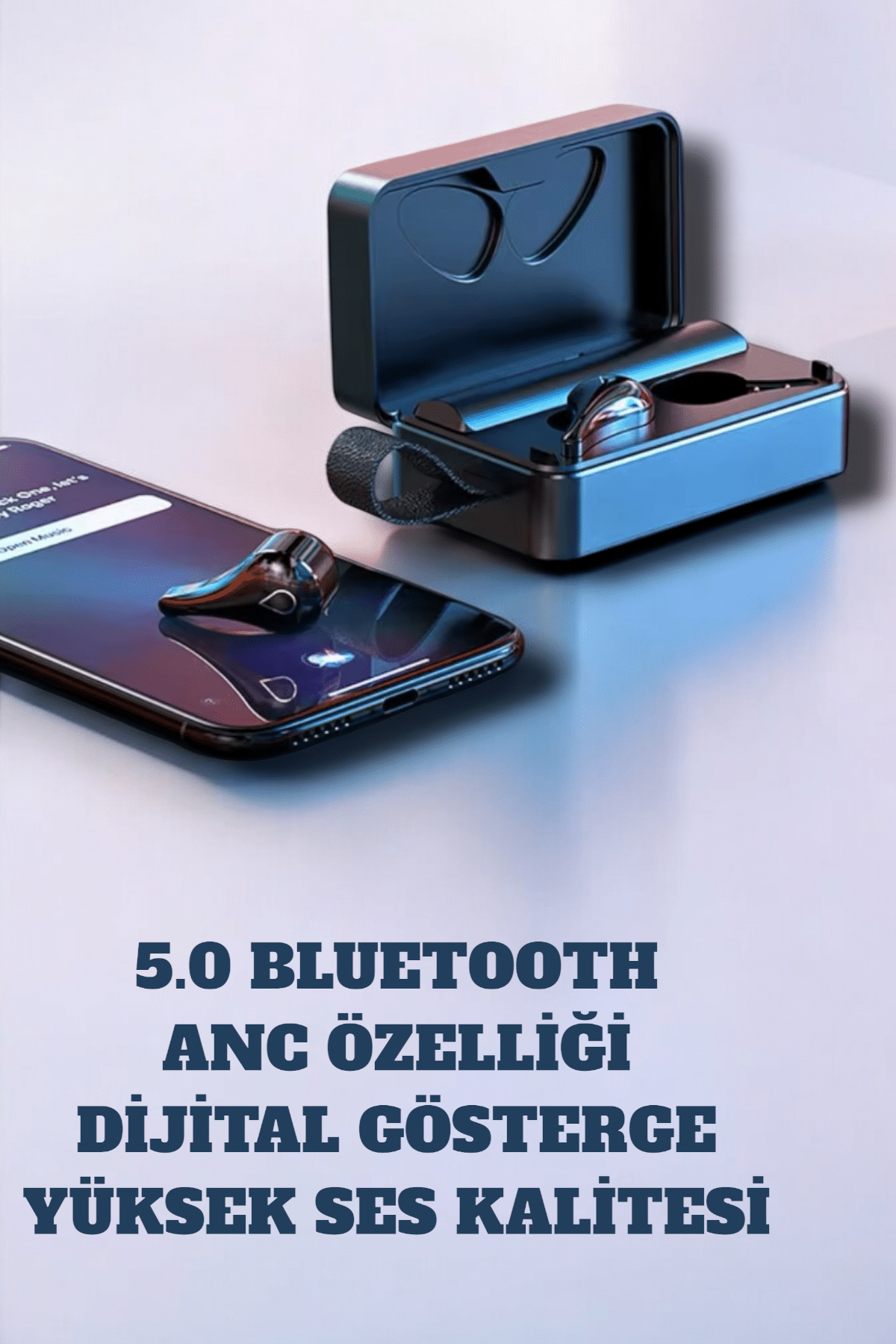 Aktif Gürültü Önleme (ANC) ve Suya Dayanıklı Kulaklık Android & iOS Uyumlu - Görsel 5