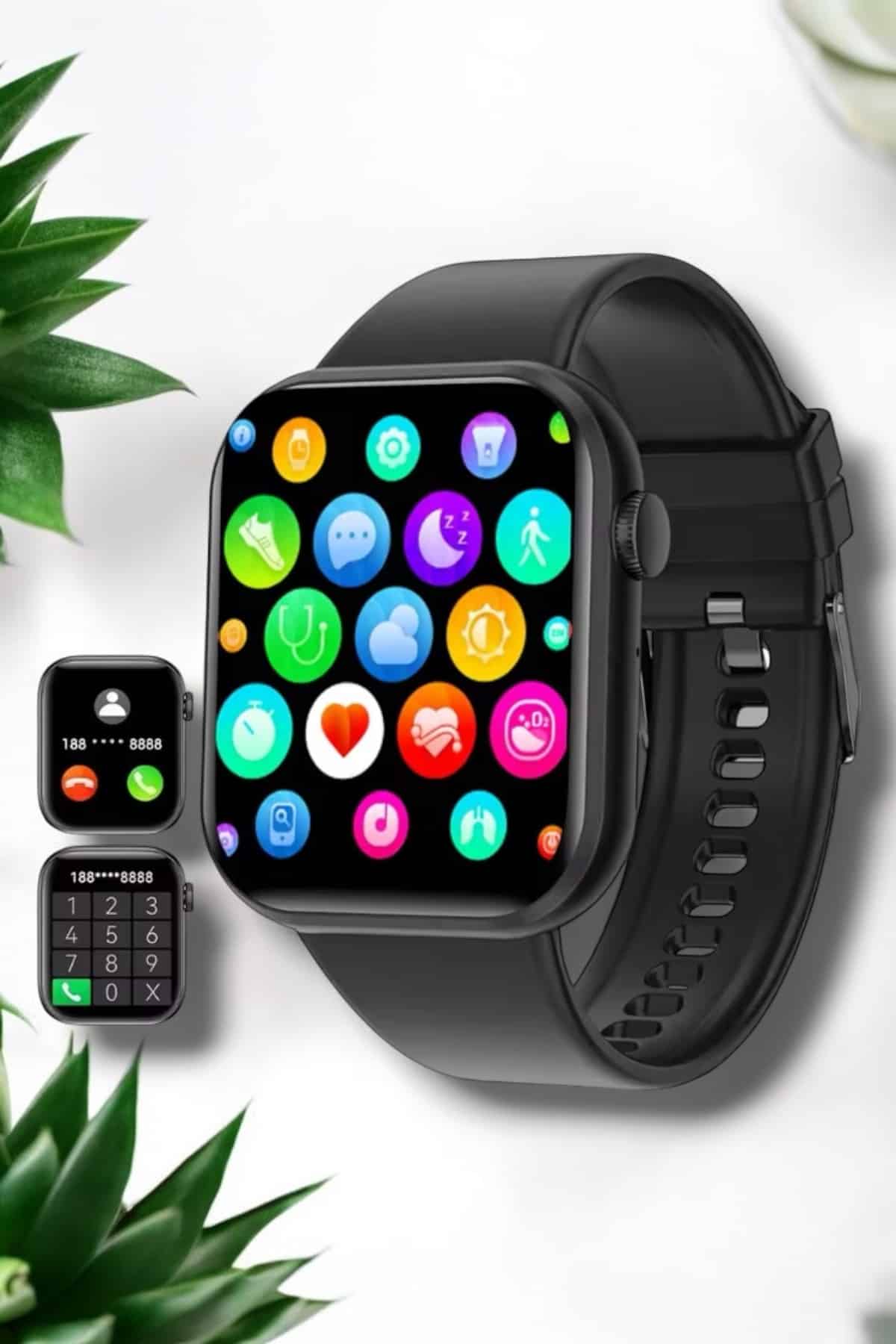 Akıllı Saat iOS ve Android ile Uyumlu Şık ve Çok Fonksiyonlu - Görsel 3