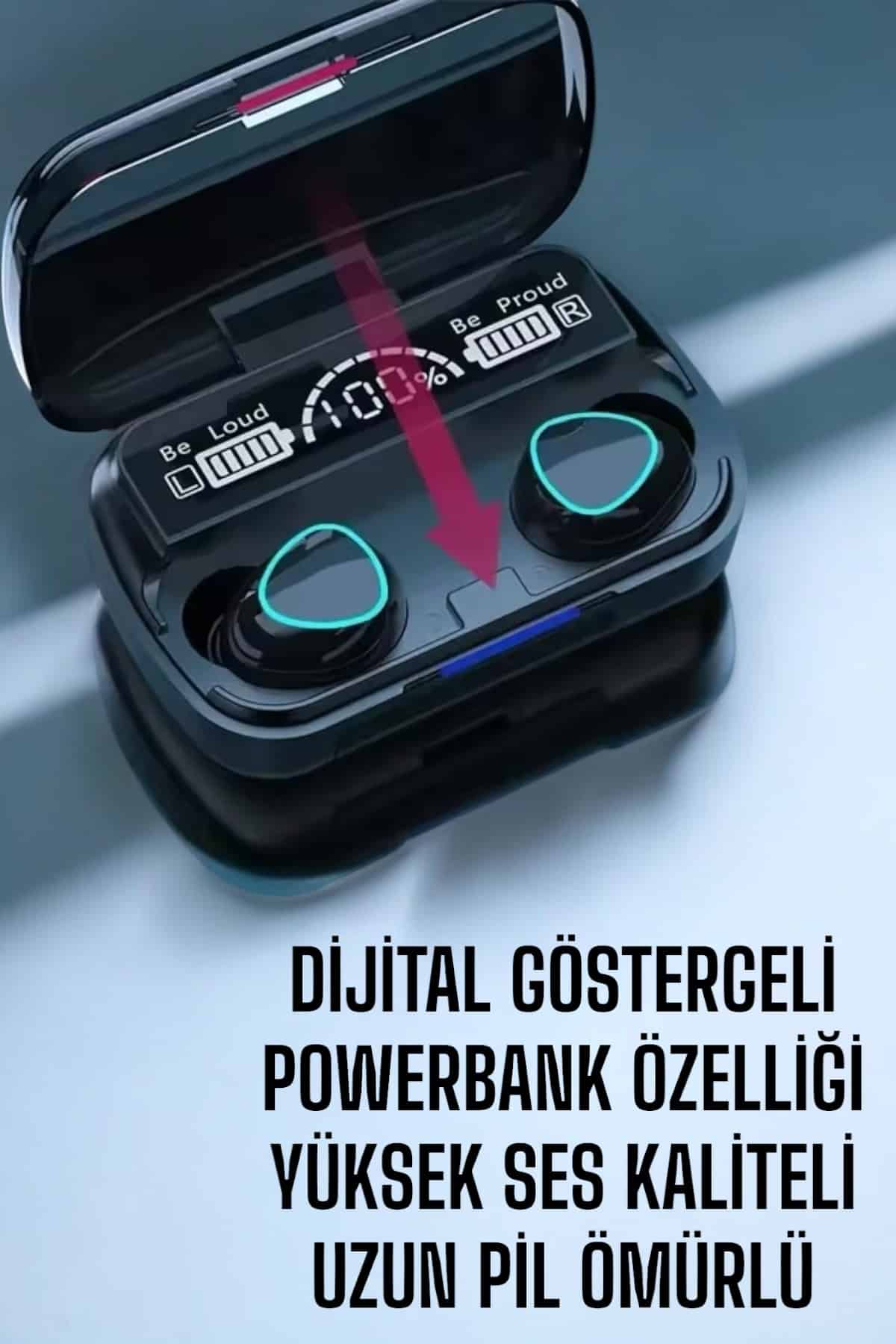 Bluetooth Bağlantılı Suya Dayanıklı, Uzun Pil Ömürlü Kablosuz Kulaklık - Görsel 4