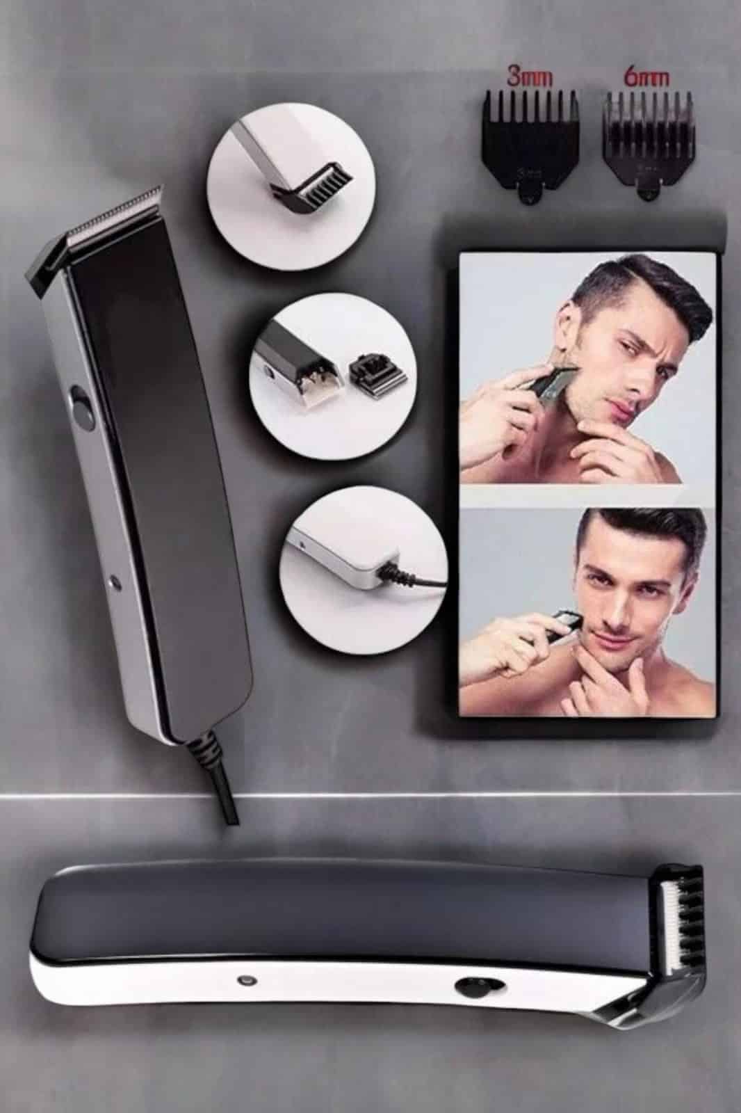 Tıraş Makinesi Paslanmaz Çelik Bıçak Dayanıklı Çelik Bıçaklı - Görsel 3