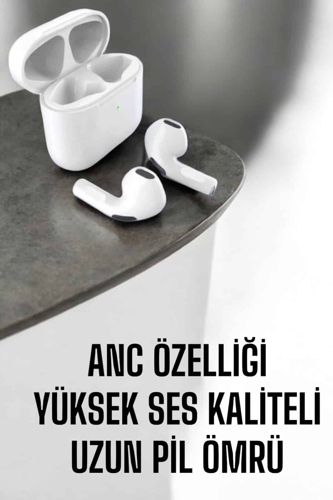 Yeni Nesil Pro Bluetooth Kulaklık Uzun Pil Ömrü Beyaz - Görsel 2