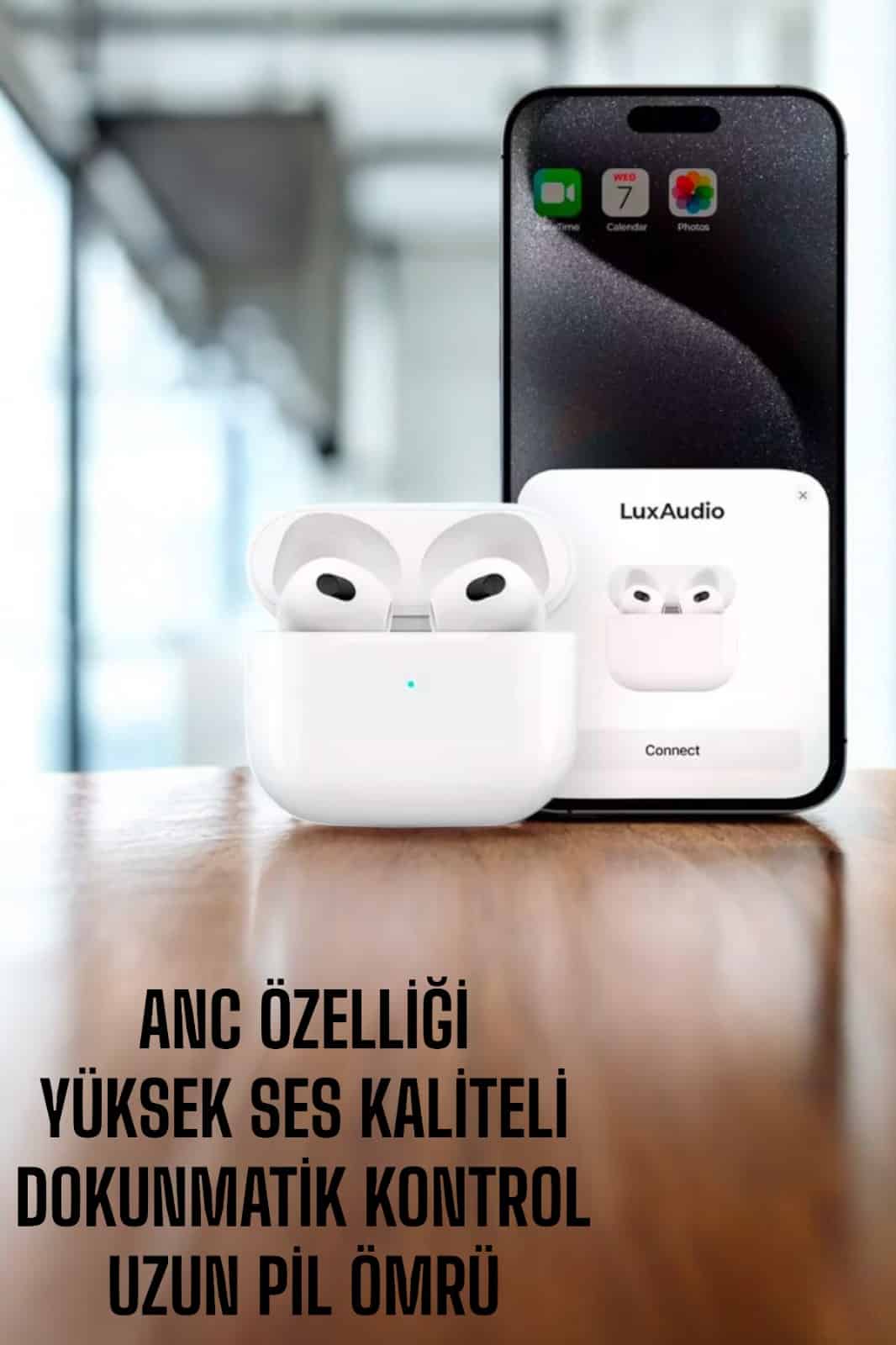 Yeni Nesil Bluetooth Kulaklık ANC Özelliği Yüksek Ses Kaliteli - Görsel 2