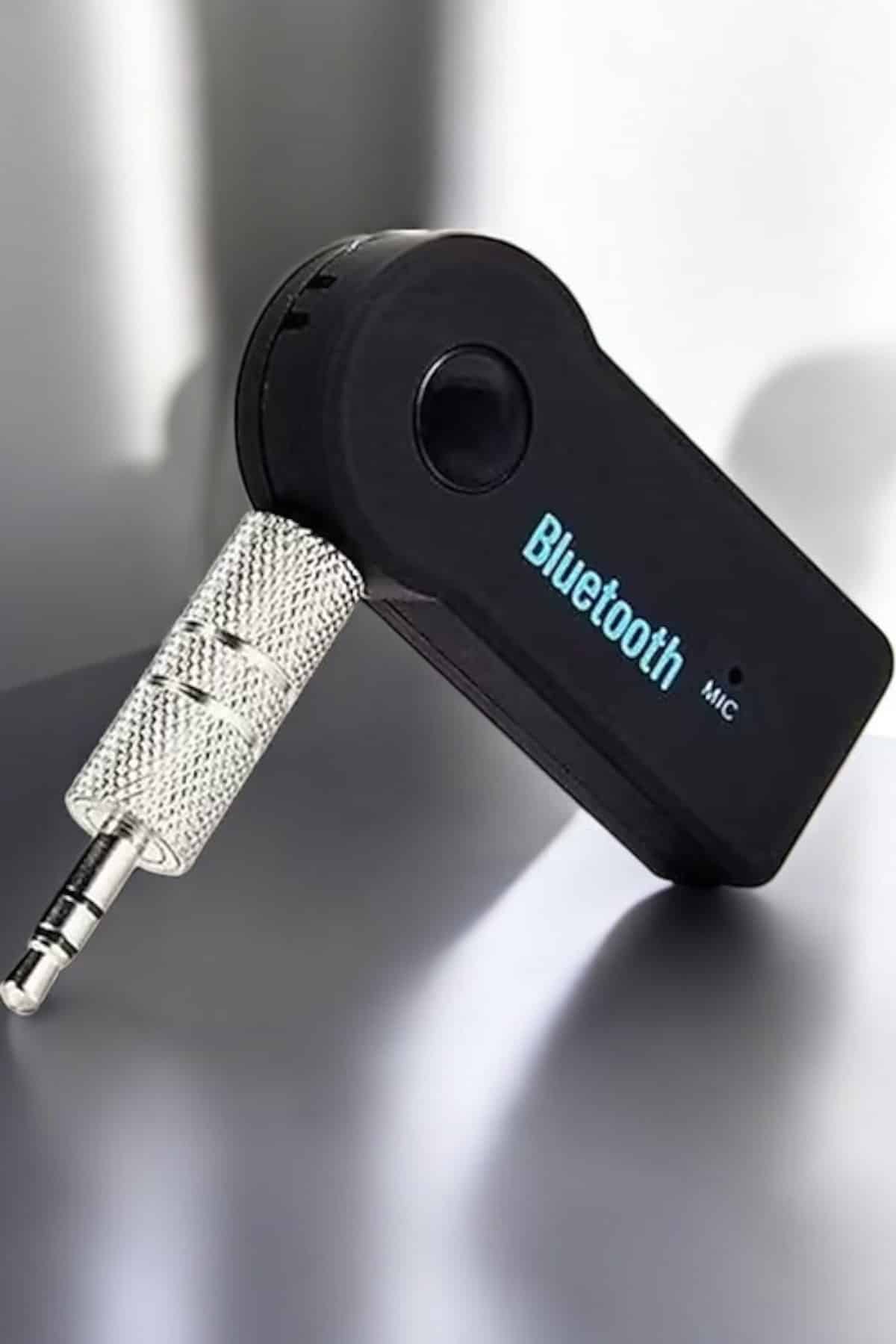Tüm Araçlara Uyumlu Aux Car Bluetooth Kablosuz Araç Bağlantı Kiti - Görsel 4