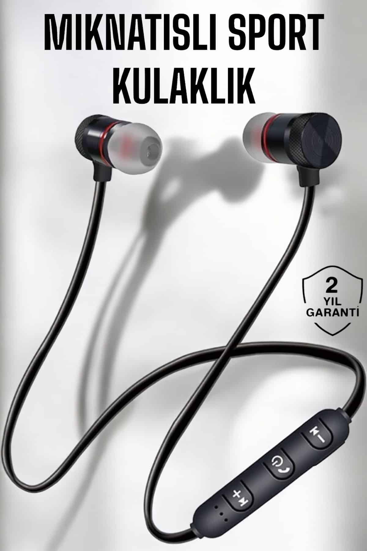 Kablolu Mıknatıslı Sport Kulaklık Bluetooth Bağlantılı