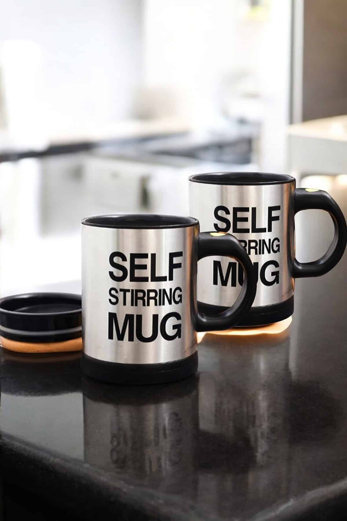 Yazılı Mug Kupa Karıştırıcı Özelliği Ve Paslanmaz Çelik - Görsel 2