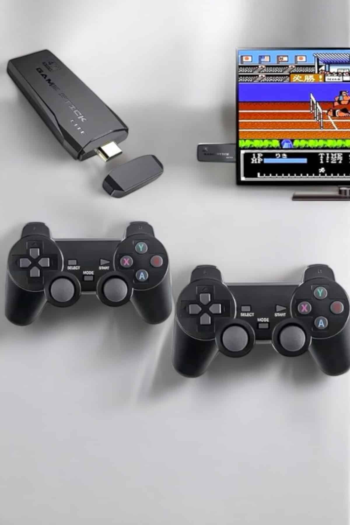 Atari Oyun Konsolu 2000 Oyunlu Game Stick 2.4G Wireless - Görsel 4