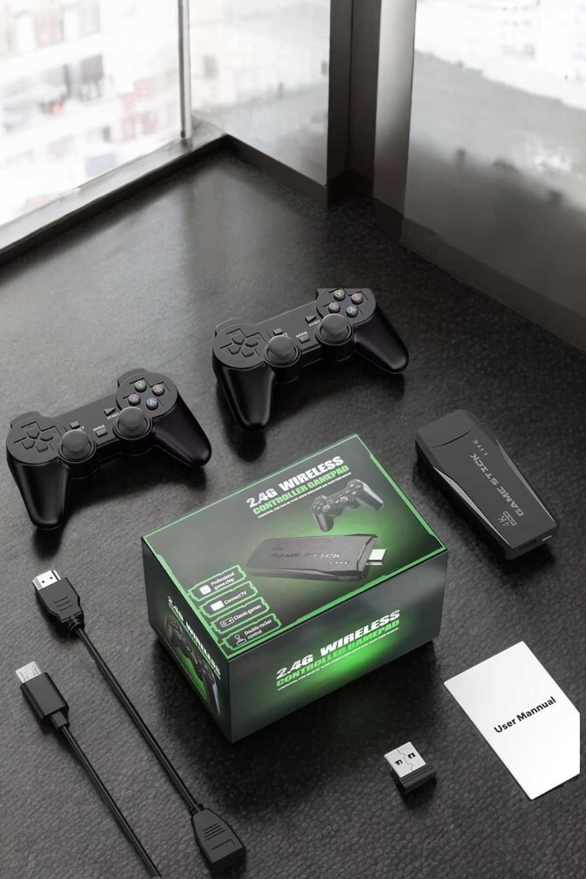Atari Oyun Konsolu 2000 Oyunlu Game Stick 2.4G Wireless - Görsel 5