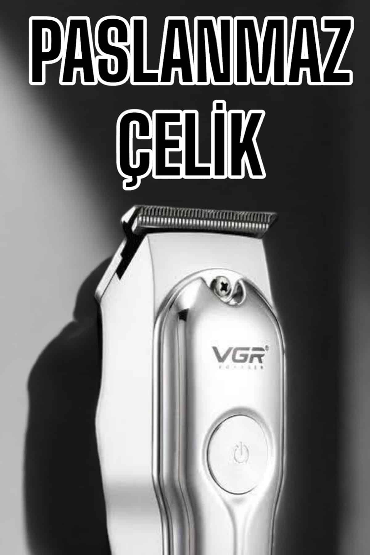 Tıraş Makinesi Güçlü Motor Şarjlı Uzun Pil Ömürlü - Görsel 4