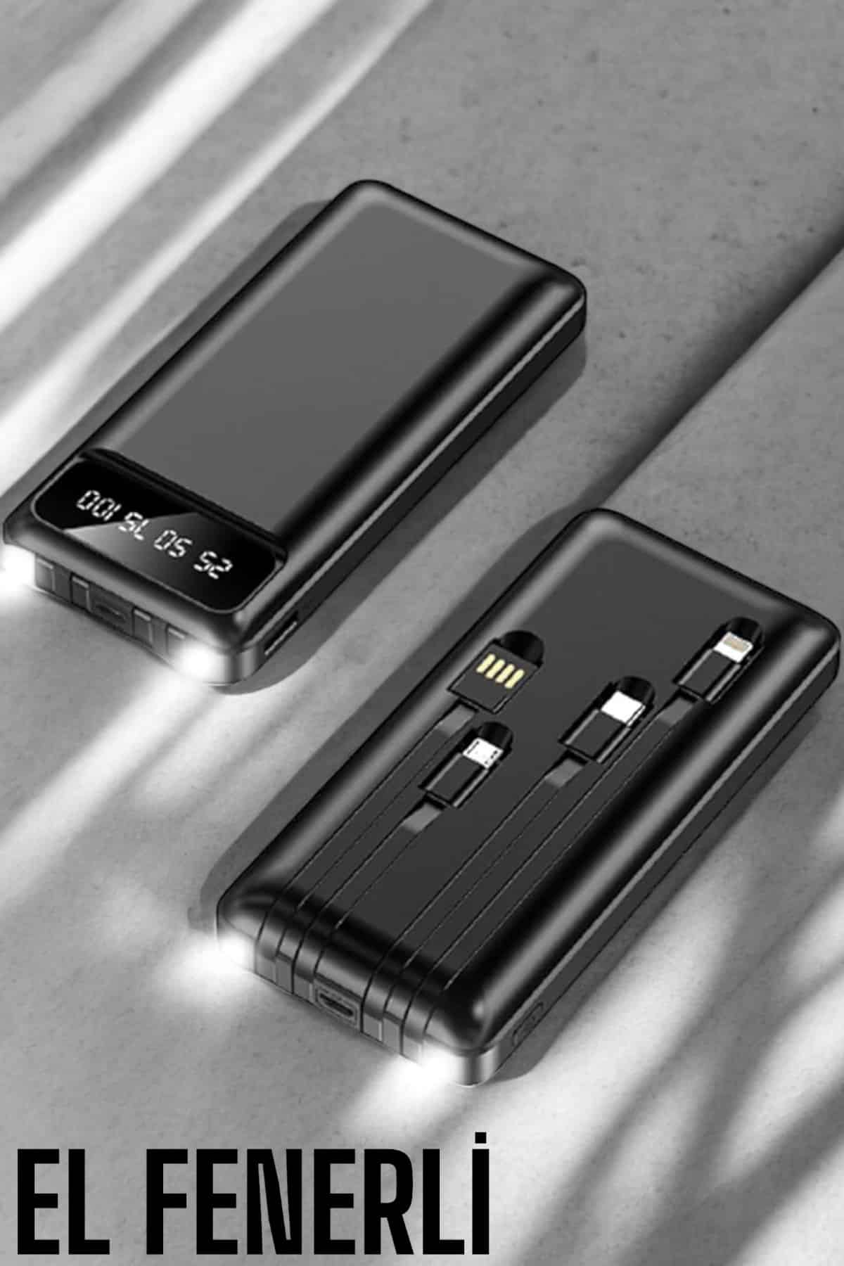 Powerbank 20.000 Mah Dijital Göstergeli LCD Ekran Uzun Pil Ömrü - Görsel 2