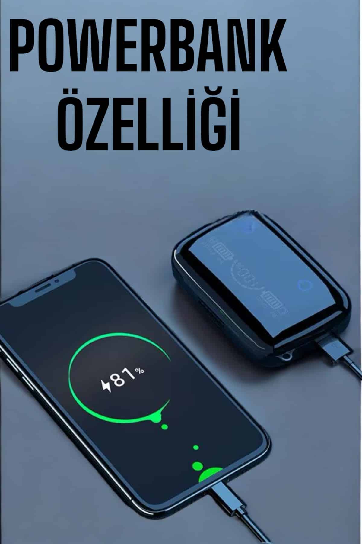 Kablosuz Bluetooth Kulaklık Dokunmatik Kontrol Uzun Pil Ömrü - Görsel 3