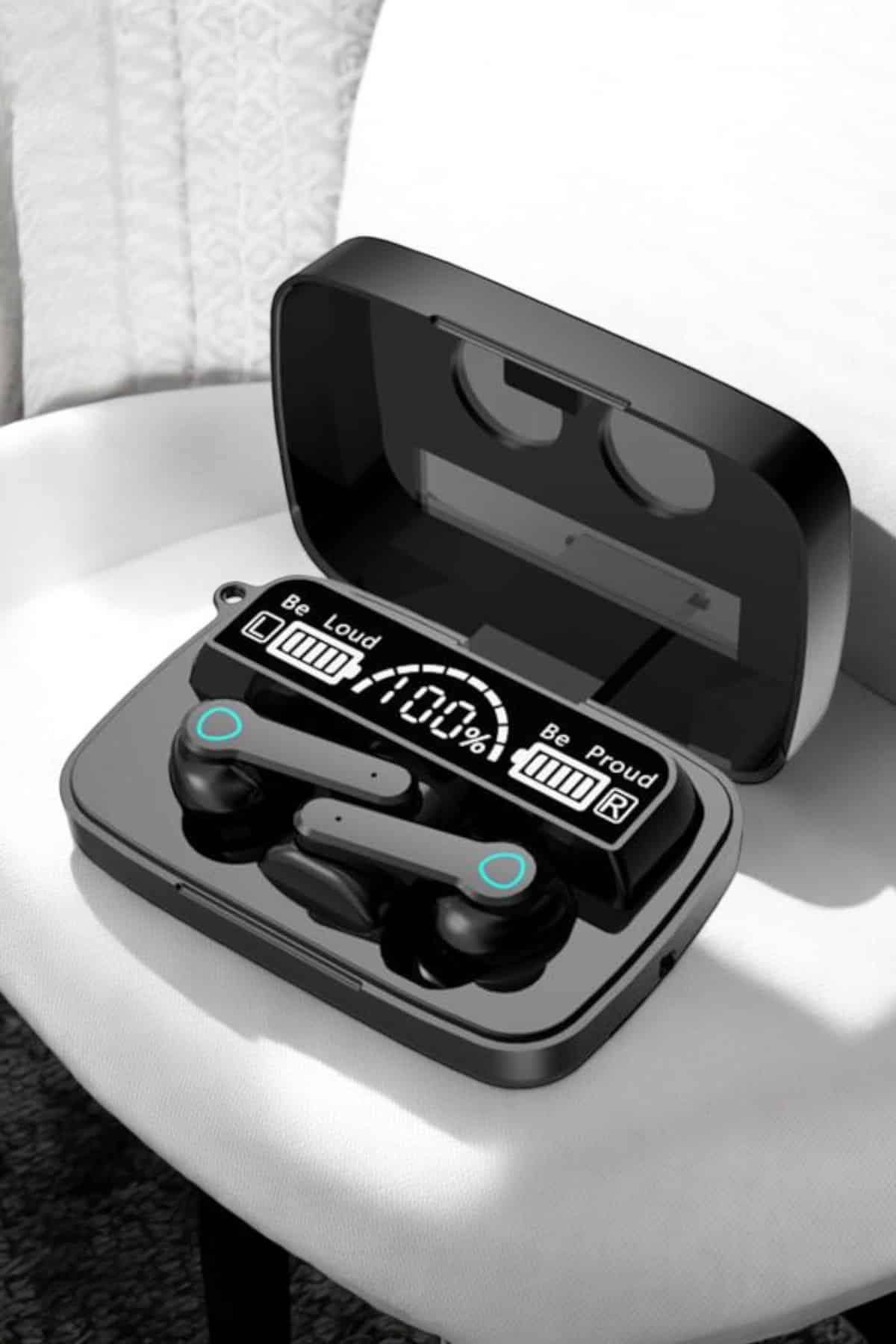 Bluetooth Kulaklık Dijital Göstergeli Kablosuz Uzun Pil Ömrü - Görsel 5
