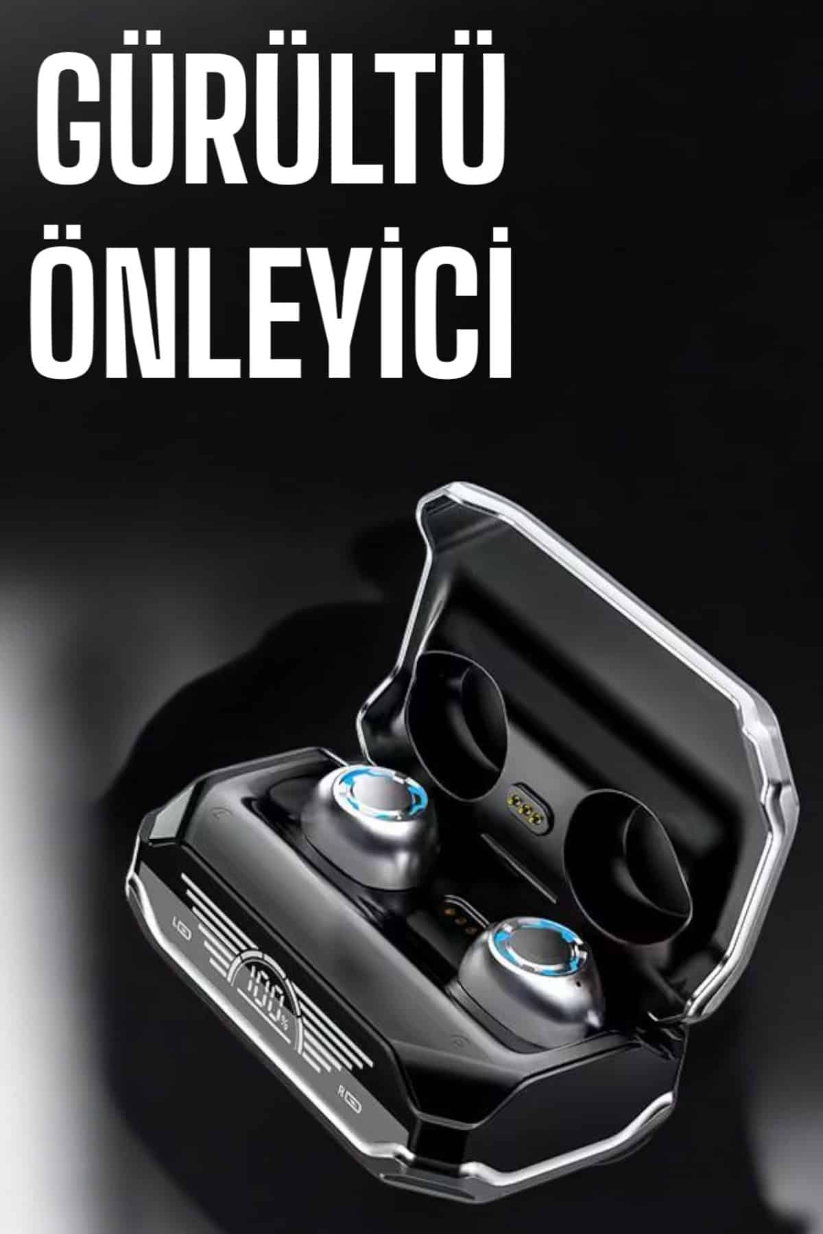 Oyuncu Kulaklığı Yeni Nesil Kablosuz Uzun Pil Ömrü Bluetooth Kulaklık - Görsel 2
