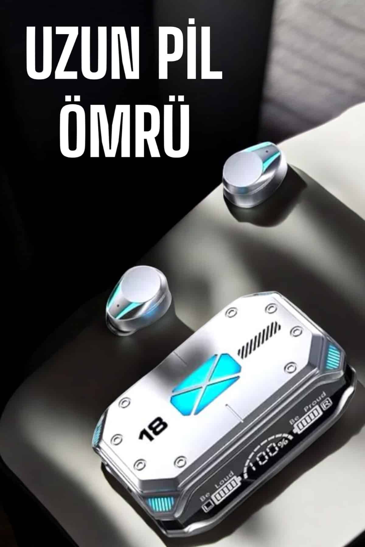 Yeni Nesil Kablosuz Bluetooth Kulaklık Dijital Göstergeli 5.3 Bluetooth - Görsel 4
