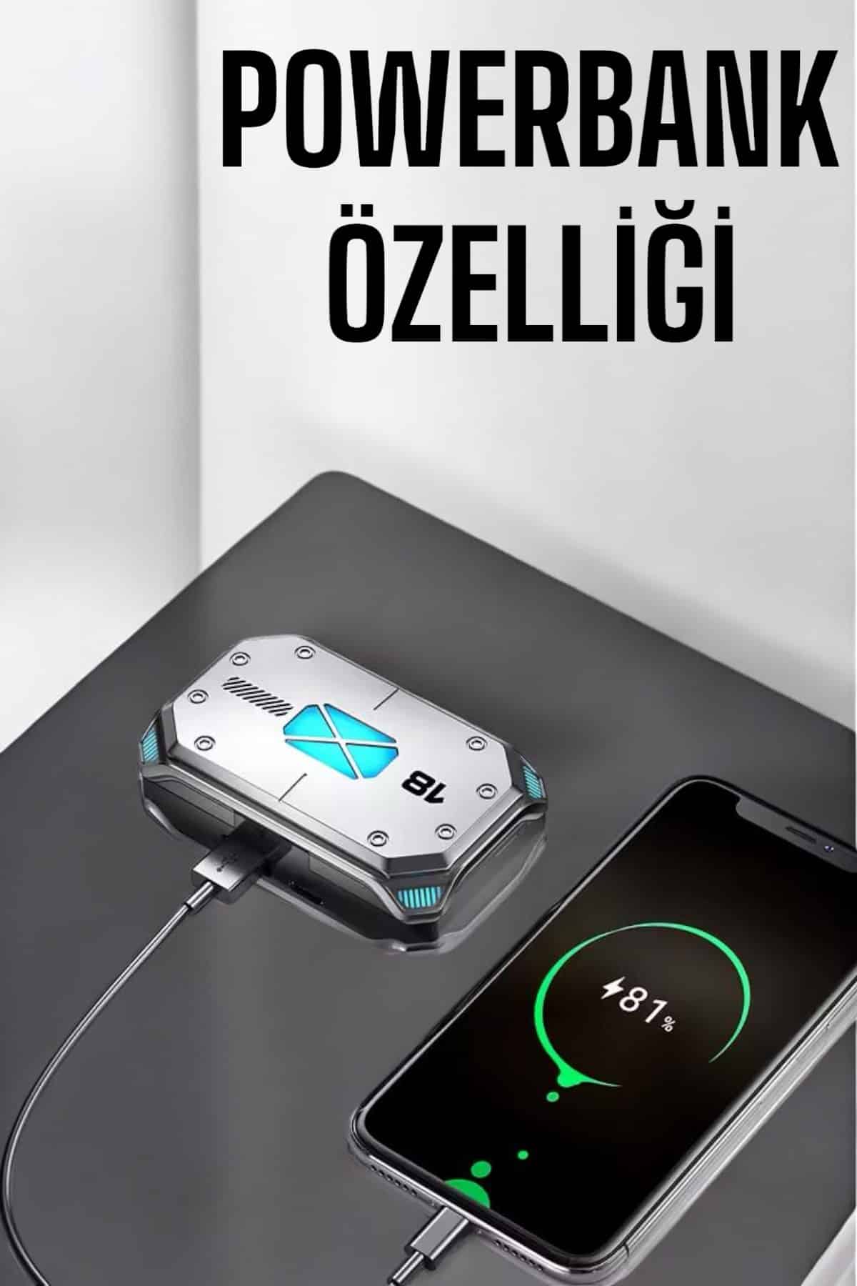 Oyuncu Kulaklığı Yeni Nesil Kablosuz Uzun Pil Ömrü Bluetooth Kulaklık - Görsel 5