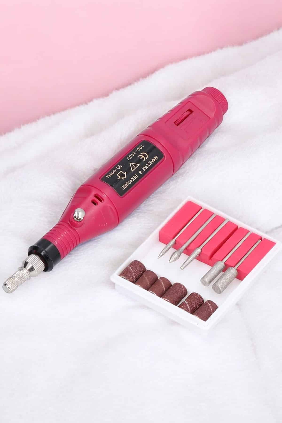 Nasır Temizleyici Manikür Pedikür Seti Elektrikli USB Girişli - Görsel 5