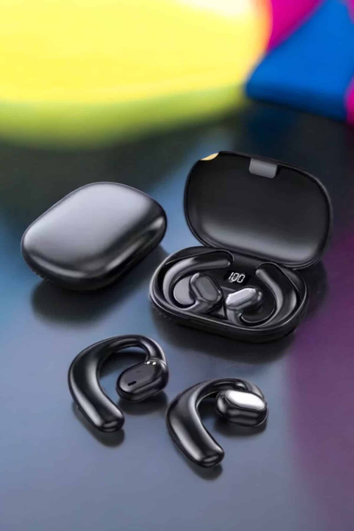 Bluetooth Kulaklık Dijital Göstergeli Uzun Pil Gürültü Önleyici Oyuncu Kulaklığı - Görsel 5