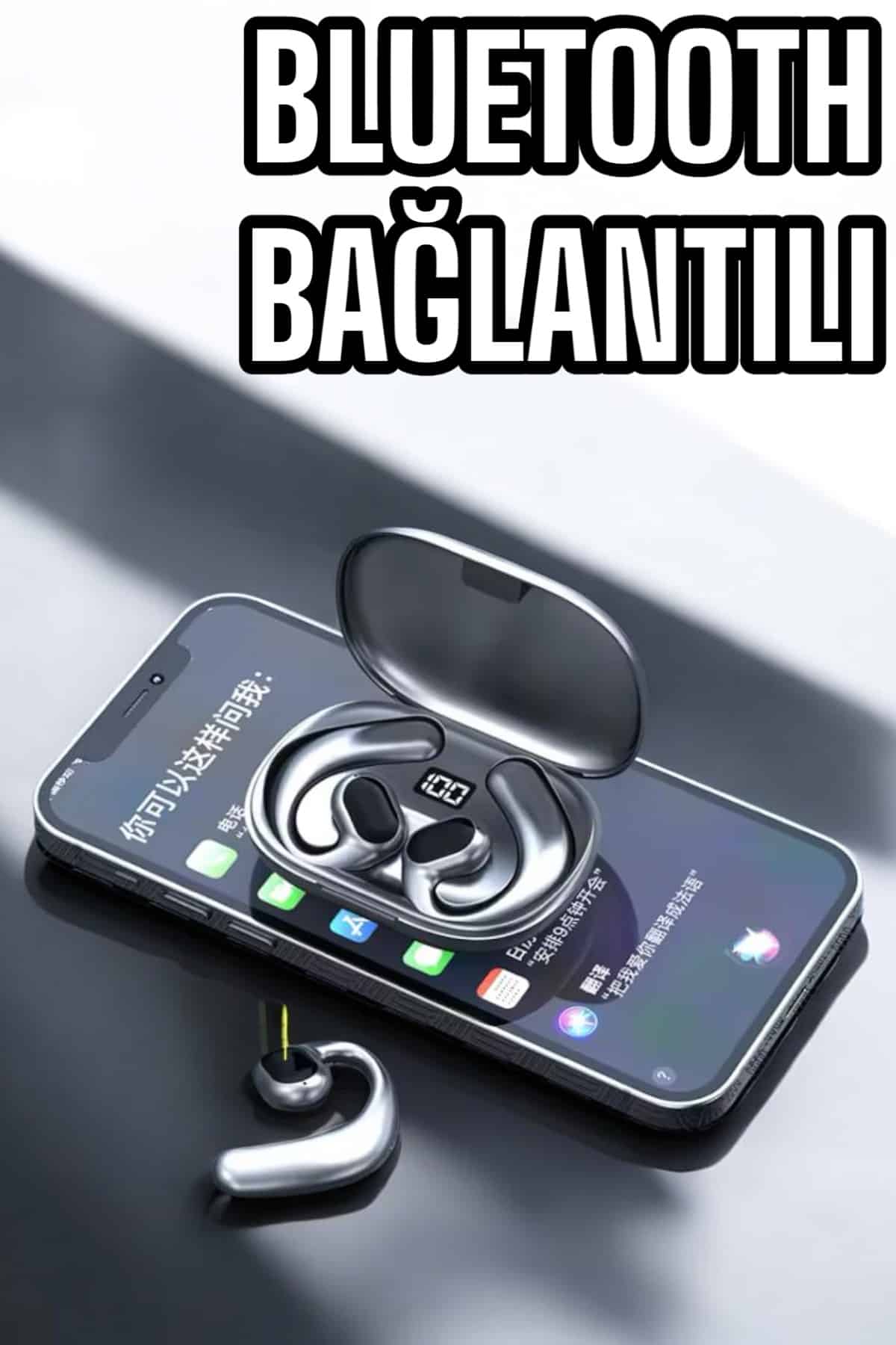 Bluetooth Kulaklık Dijital Göstergeli Uzun Pil Gürültü Önleyici Oyuncu Kulaklığı - Görsel 3
