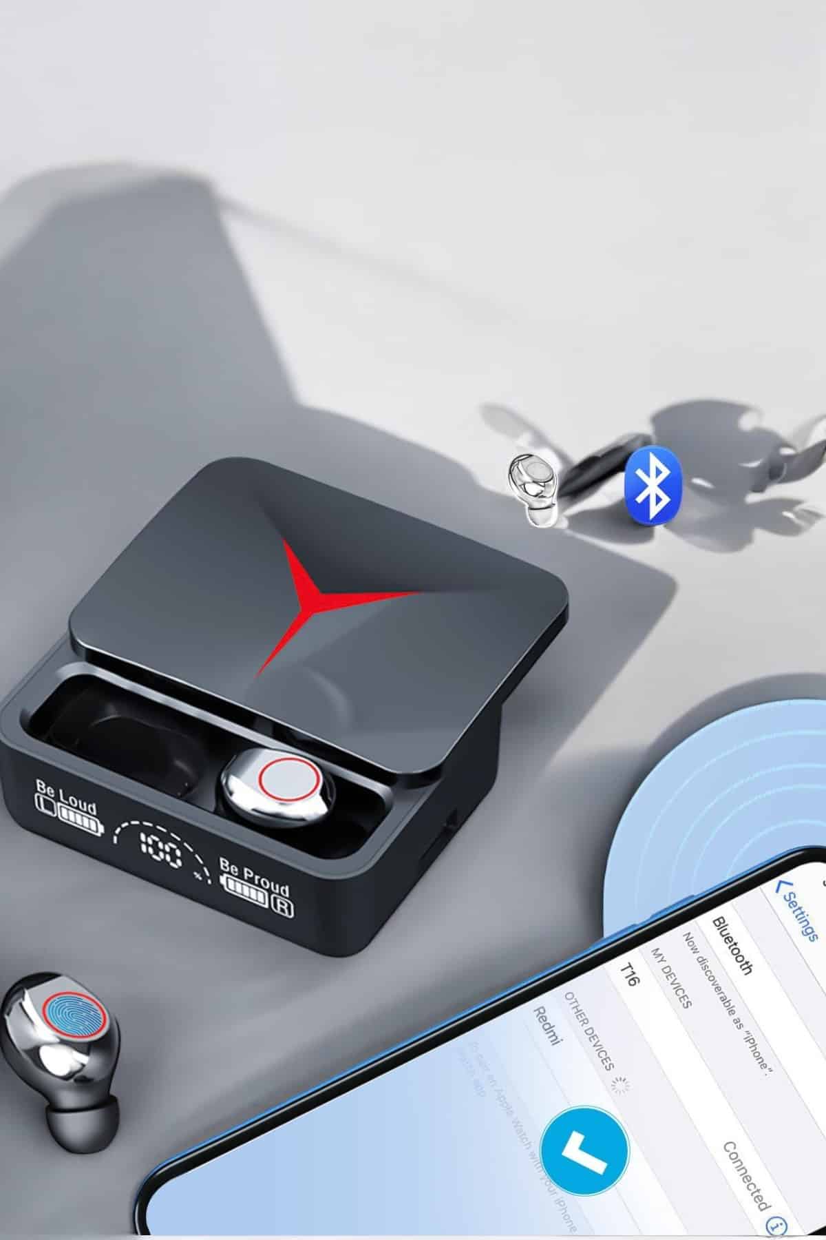 Yeni Nesil Powerbankli Bluetooth Bağlantılı Kablosuz Kulaklık - Görsel 4