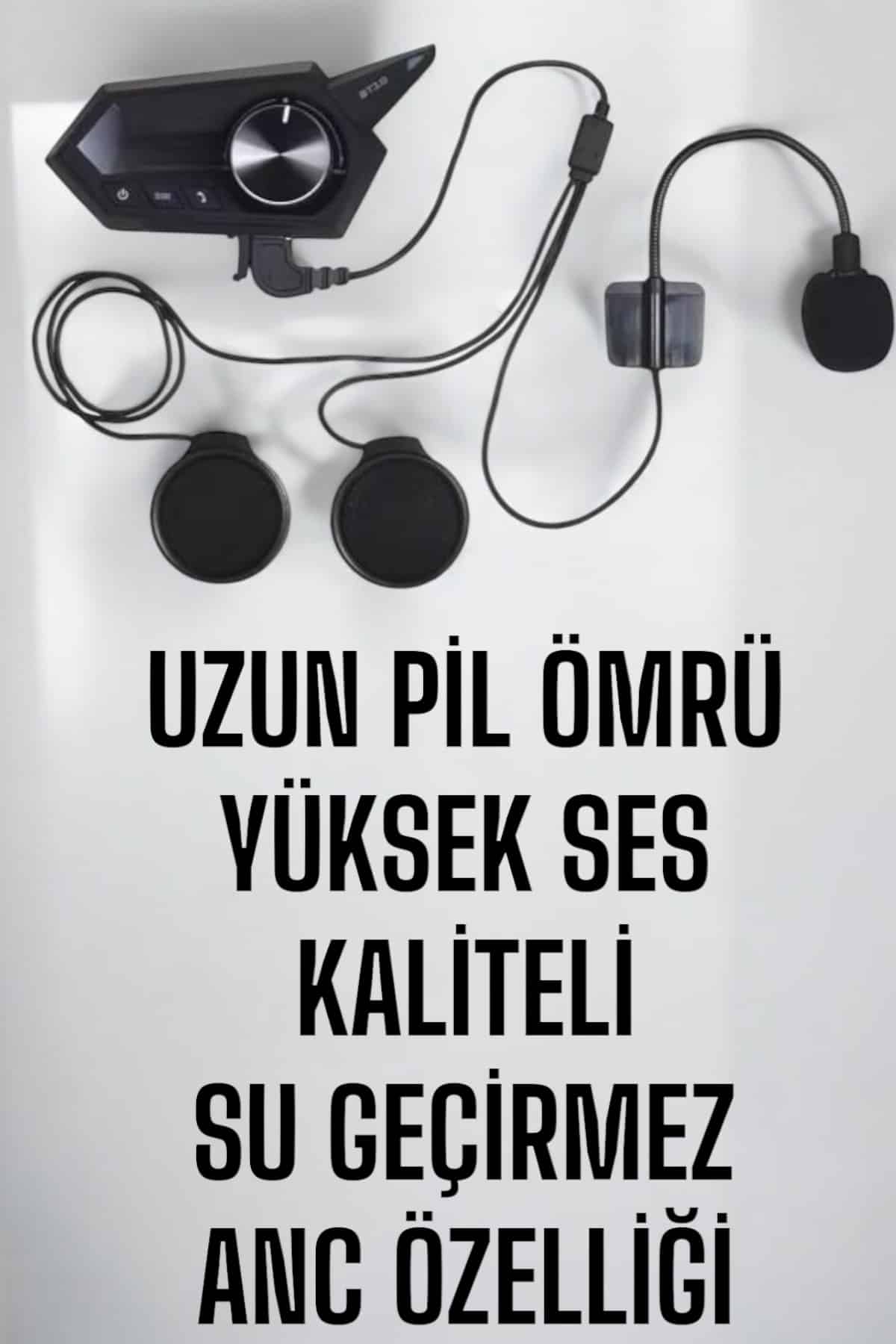 BT18 İntercom Kask Kulaklığı Motorcu Kulaklığı ANC Özelliği - Görsel 2