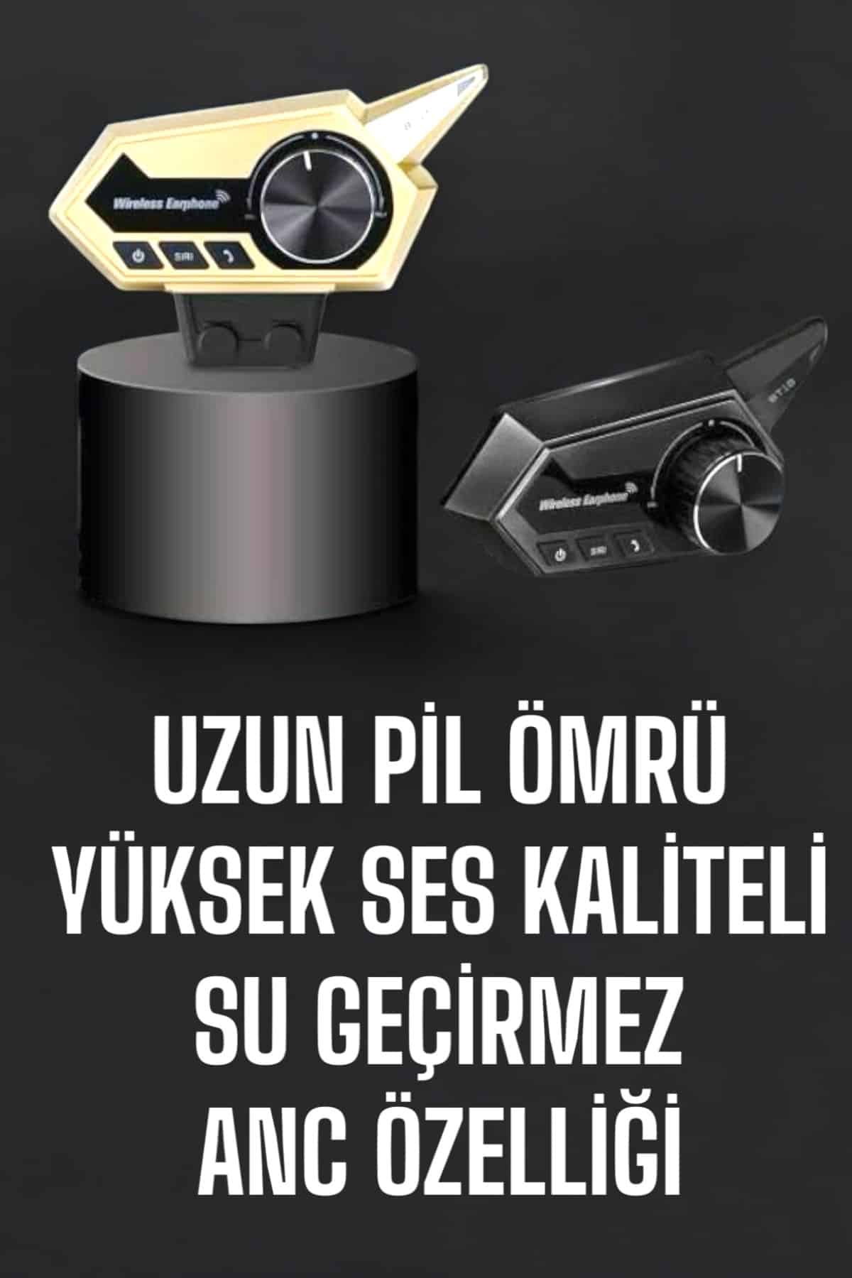 Intercom Kask Kulaklığı ANC Özelliği Yüksek Ses Kaliteli Bluetooth Kulaklık - Görsel 2