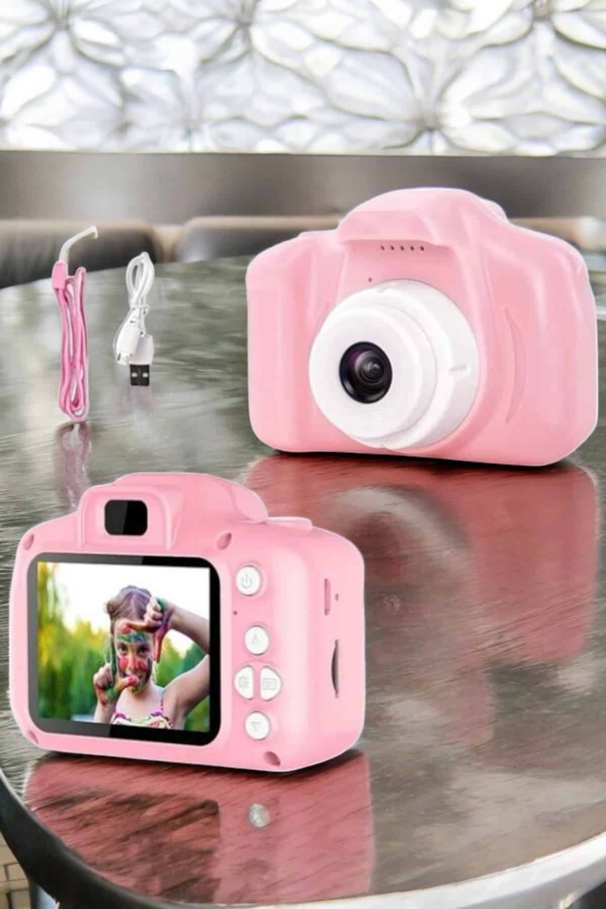 Çocuk Kamerası Dijital 1080P HD Kaliteli Mini Fotoğraf Makinesi Profesyonel - Görsel 5