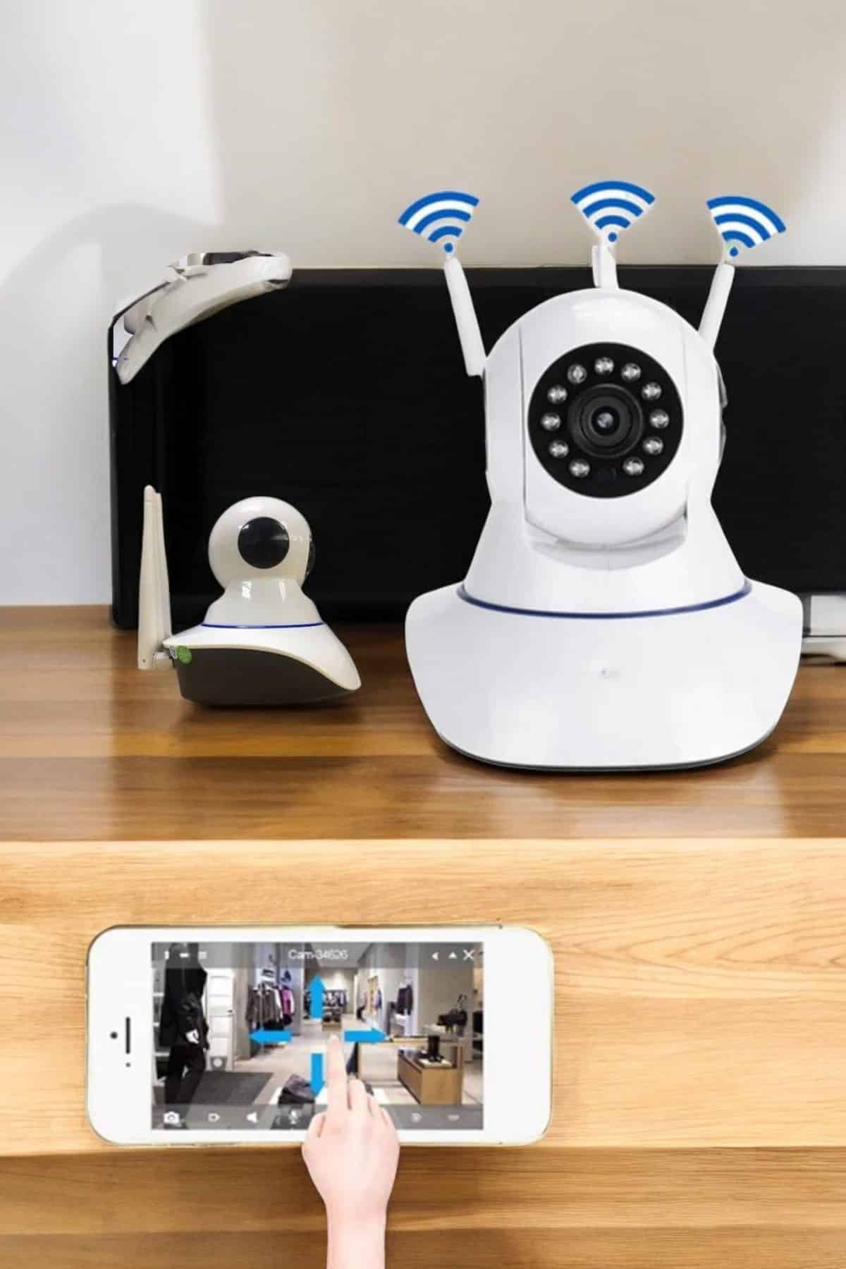 Ev Kamerası Wifi Kamerası Video Kayıt Çift Yönlü Hareket Sensörü Bebek - Görsel 4