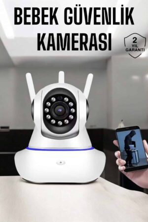 Wifi Kamera Ev Kamerası Gece Görüşlü Kablosuz Bebek Izleme Kamerası