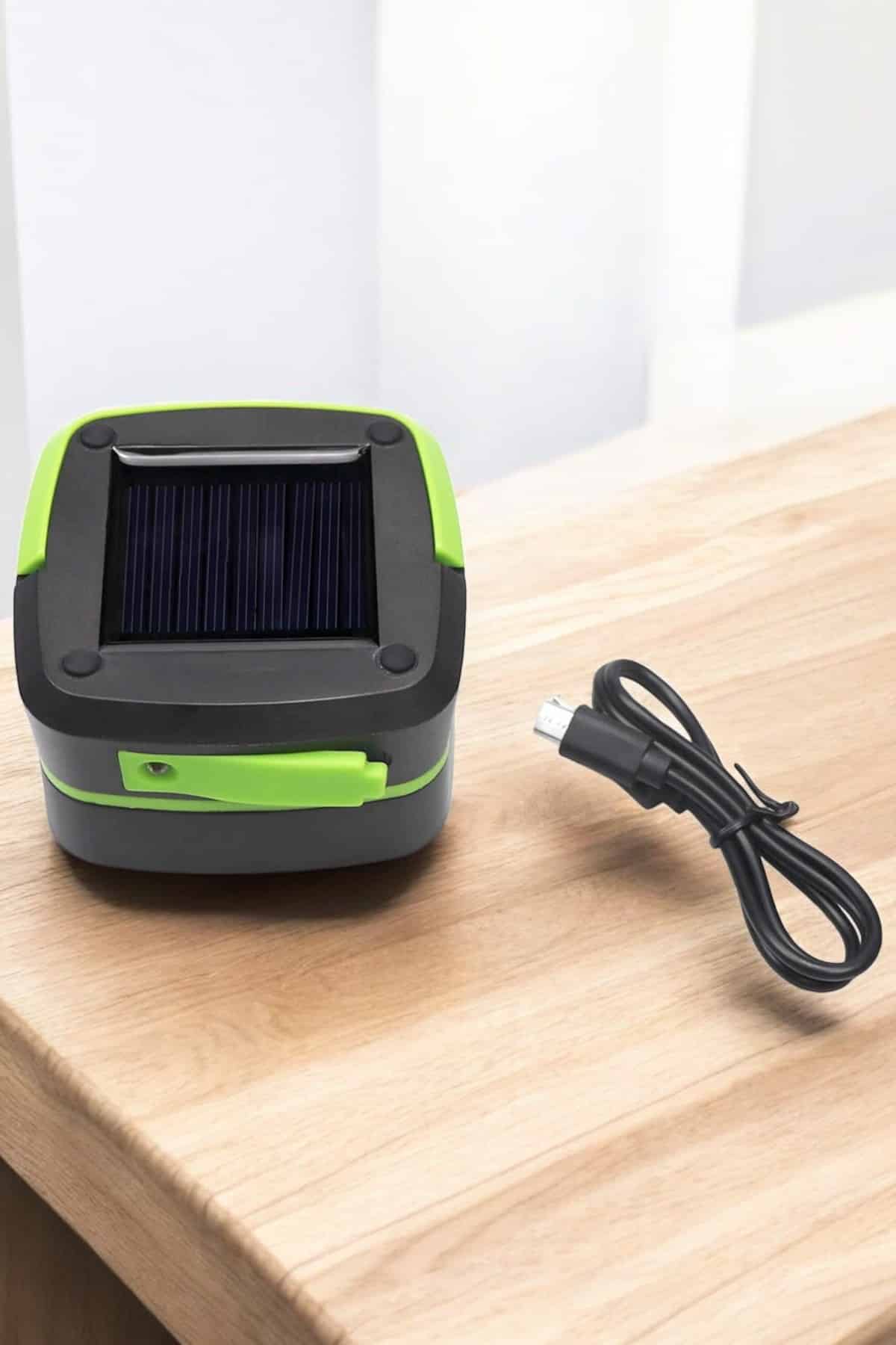 Güneş Enerjili Led Lamba Kamp Lambası Katlanabilir Lamba USB Şarjlı - Görsel 4