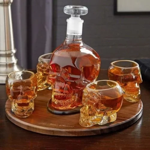 Crystal Head Kuru Kafa Cam Şişe 350 Ml - Görsel 2