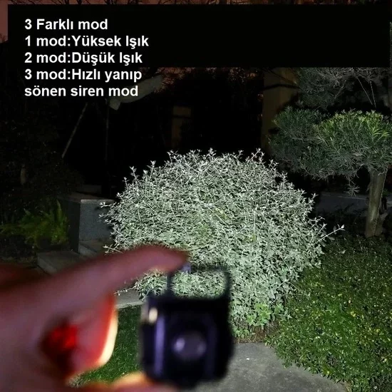 30 Ledli Mıknatıslı Mini Anahtarlık Flash Kamp Lambası - Görsel 5