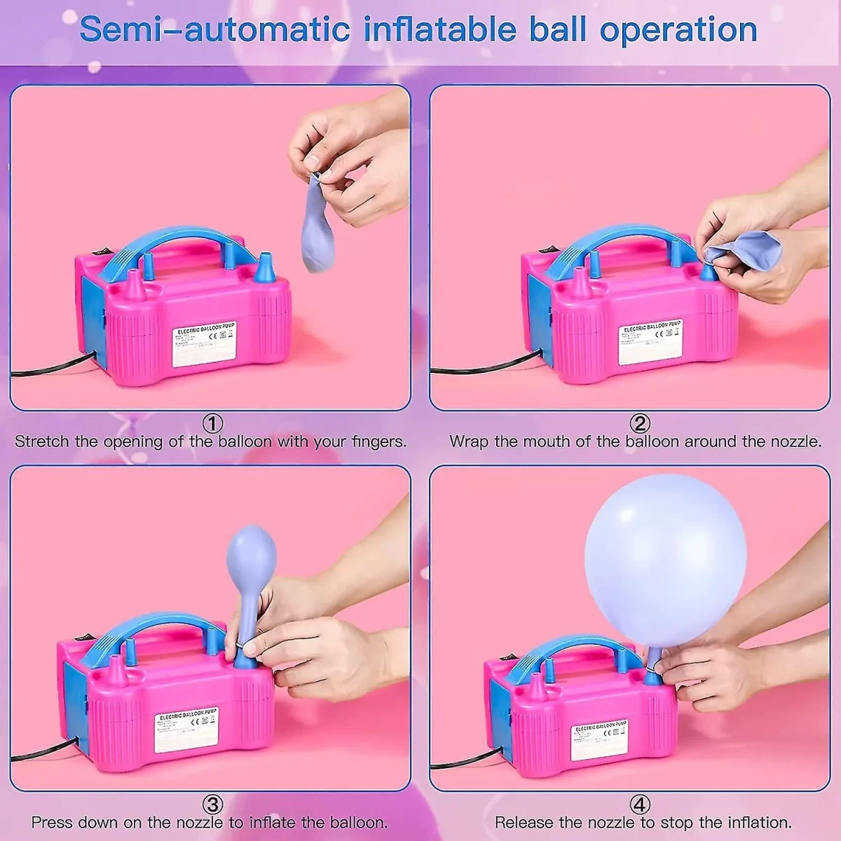 Elektrikli Balon Şişirme Makinesi - Görsel 3
