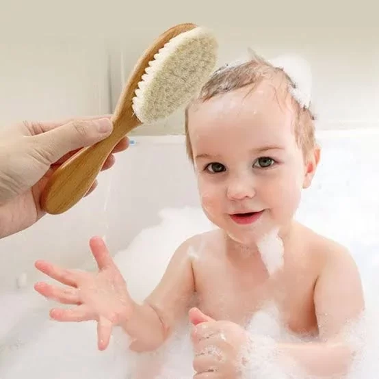 Keçi Kılı Organik Bebek Banyo Tarağı - Görsel 2