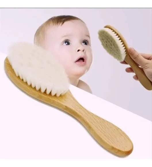 Keçi Kılı Organik Bebek Banyo Tarağı - Görsel 3
