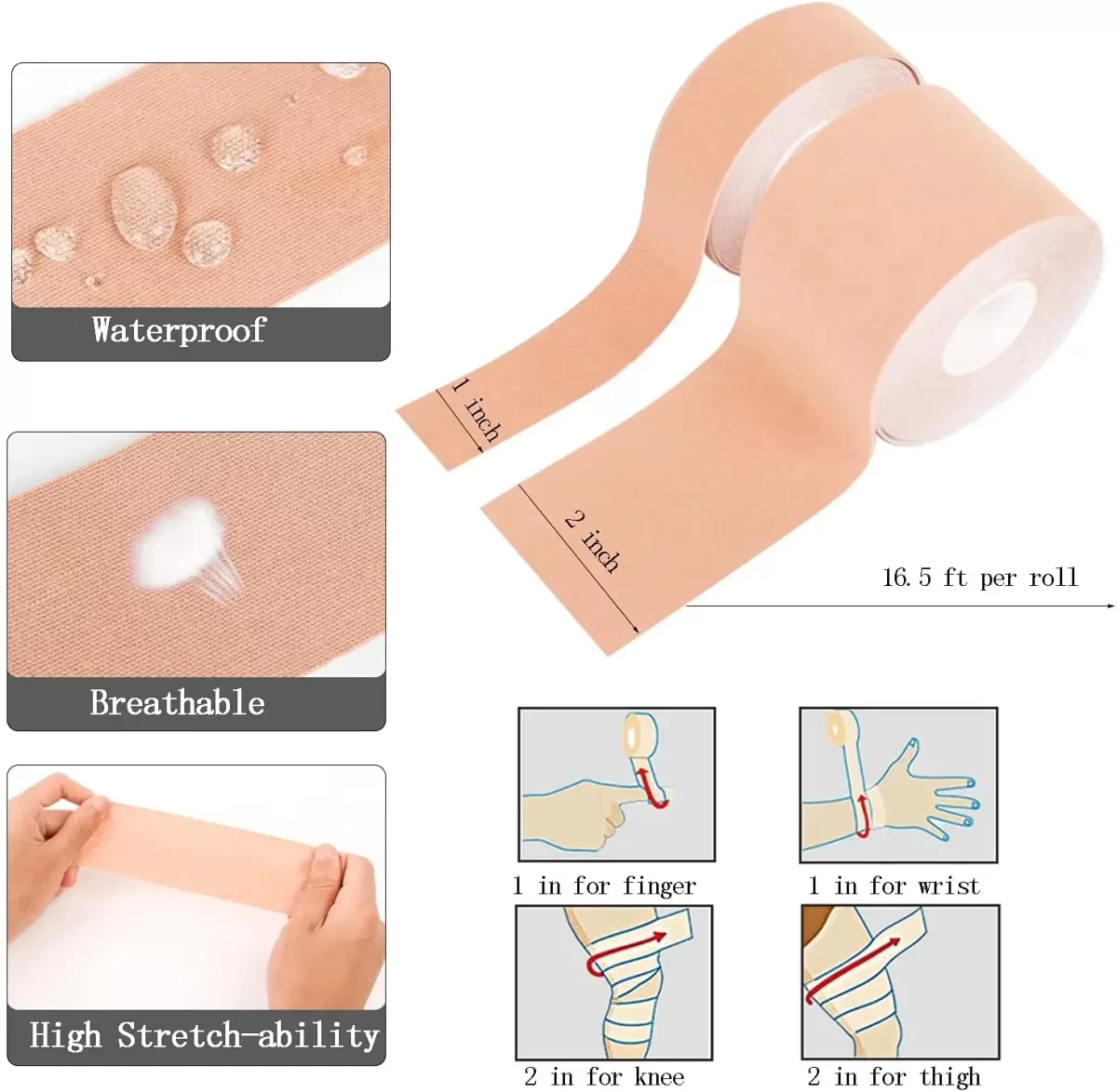Göğüs Dikleştirme Bandı S Beden 2.5 Cm. - Görsel 4