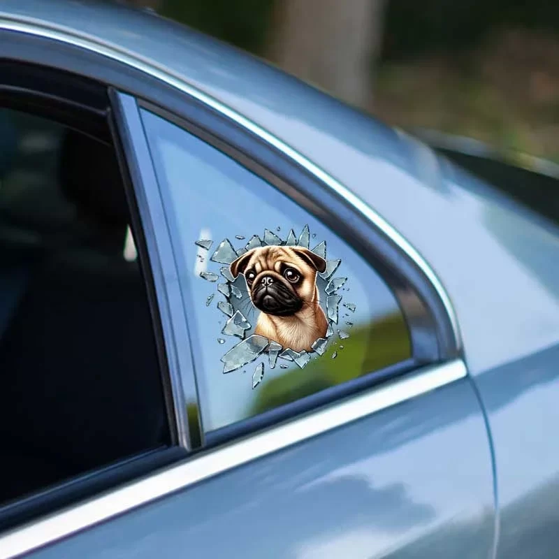 Fulcar French Bulldog Araç Stickerı - Görsel 2