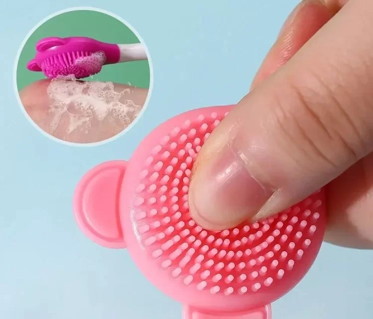 Silikon Yüz Temizleme Fırçası ve Maske Uygulama Spatulası - Görsel 5