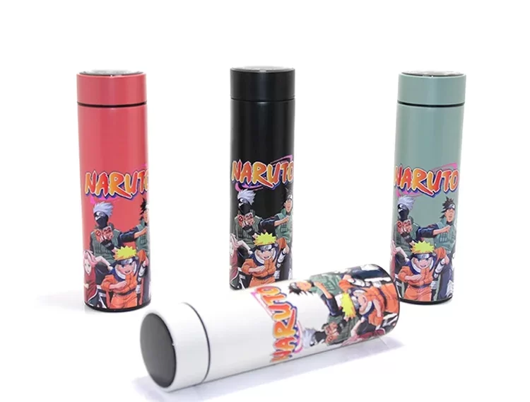 Anime Baskılı Dijital Göstergeli Termos 500 ml Model 3