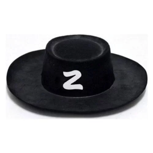 Zorro Şapka Maske Set Yetişkin - Görsel 3