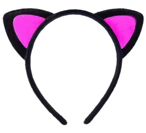 Sevimli Kedi Kulak Pofuduk Kedi Taç Şeker Pembe